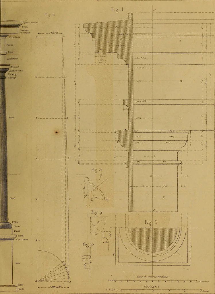 An illustration from The practical draughtsman's book of industrial design, and machinist's and engineer's drawing companion: forming a complete course of mechanical, engineering, and architectural drawing., 1857, leaf 242