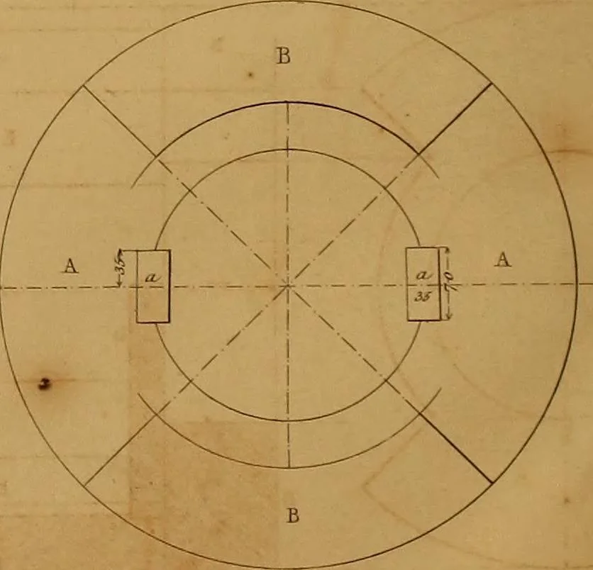 An illustration from The practical draughtsman's book of industrial design, and machinist's and engineer's drawing companion: forming a complete course of mechanical, engineering, and architectural drawing., 1857, leaf 253