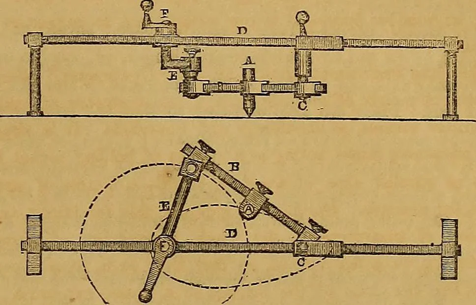 An illustration from The practical draughtsman's book of industrial design, and machinist's and engineer's drawing companion: forming a complete course of mechanical, engineering, and architectural drawing., 1857, leaf 26