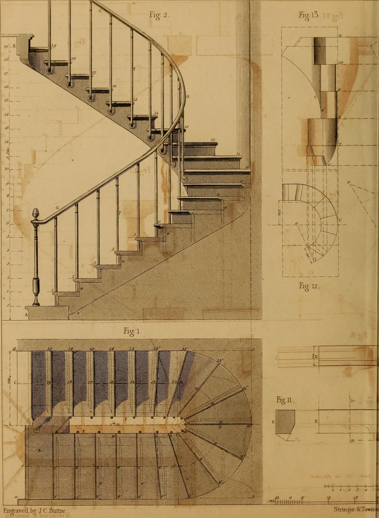 An illustration from The practical draughtsman's book of industrial design, and machinist's and engineer's drawing companion: forming a complete course of mechanical, engineering, and architectural drawing., 1857, leaf 269