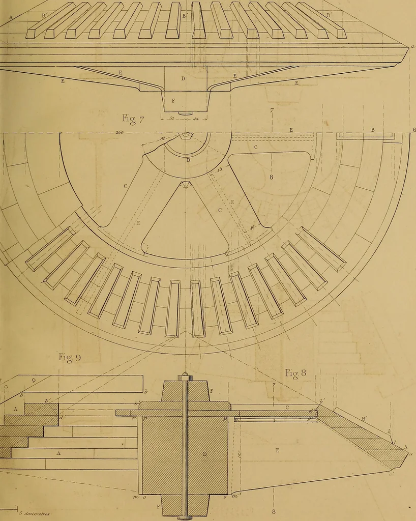An illustration from The practical draughtsman's book of industrial design, and machinist's and engineer's drawing companion: forming a complete course of mechanical, engineering, and architectural drawing., 1857, leaf 298