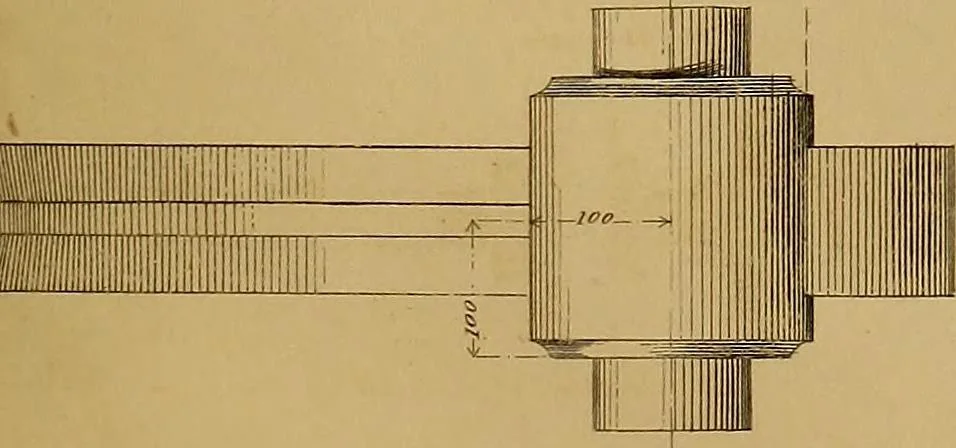 An illustration from The practical draughtsman's book of industrial design, and machinist's and engineer's drawing companion: forming a complete course of mechanical, engineering, and architectural drawing., 1857, leaf 306