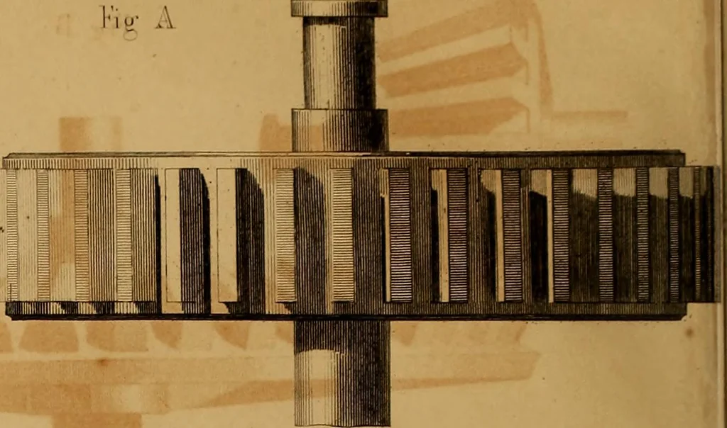 An illustration from The practical draughtsman's book of industrial design, and machinist's and engineer's drawing companion: forming a complete course of mechanical, engineering, and architectural drawing., 1857, leaf 325