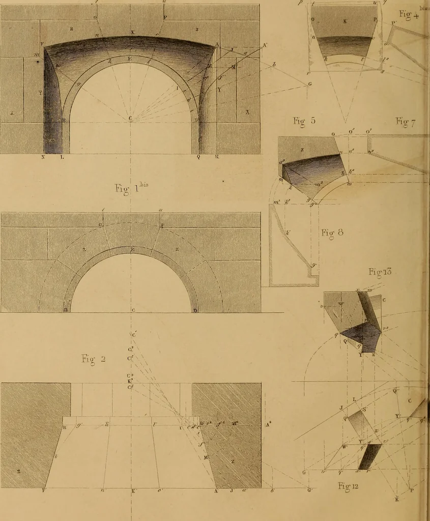 An illustration from The practical draughtsman's book of industrial design, and machinist's and engineer's drawing companion: forming a complete course of mechanical, engineering, and architectural drawing., 1857, leaf 341