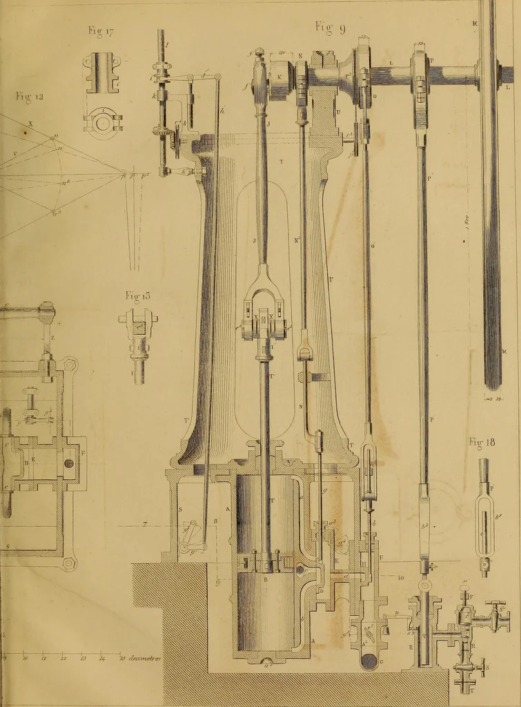 An illustration from The practical draughtsman's book of industrial design, and machinist's and engineer's drawing companion: forming a complete course of mechanical, engineering, and architectural drawing., 1857, leaf 362