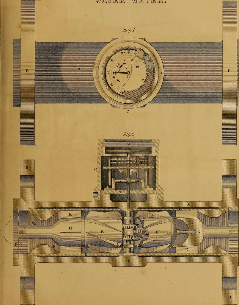 An illustration from The practical draughtsman's book of industrial design, and machinist's and engineer's drawing companion: forming a complete course of mechanical, engineering, and architectural drawing., 1857, leaf 388