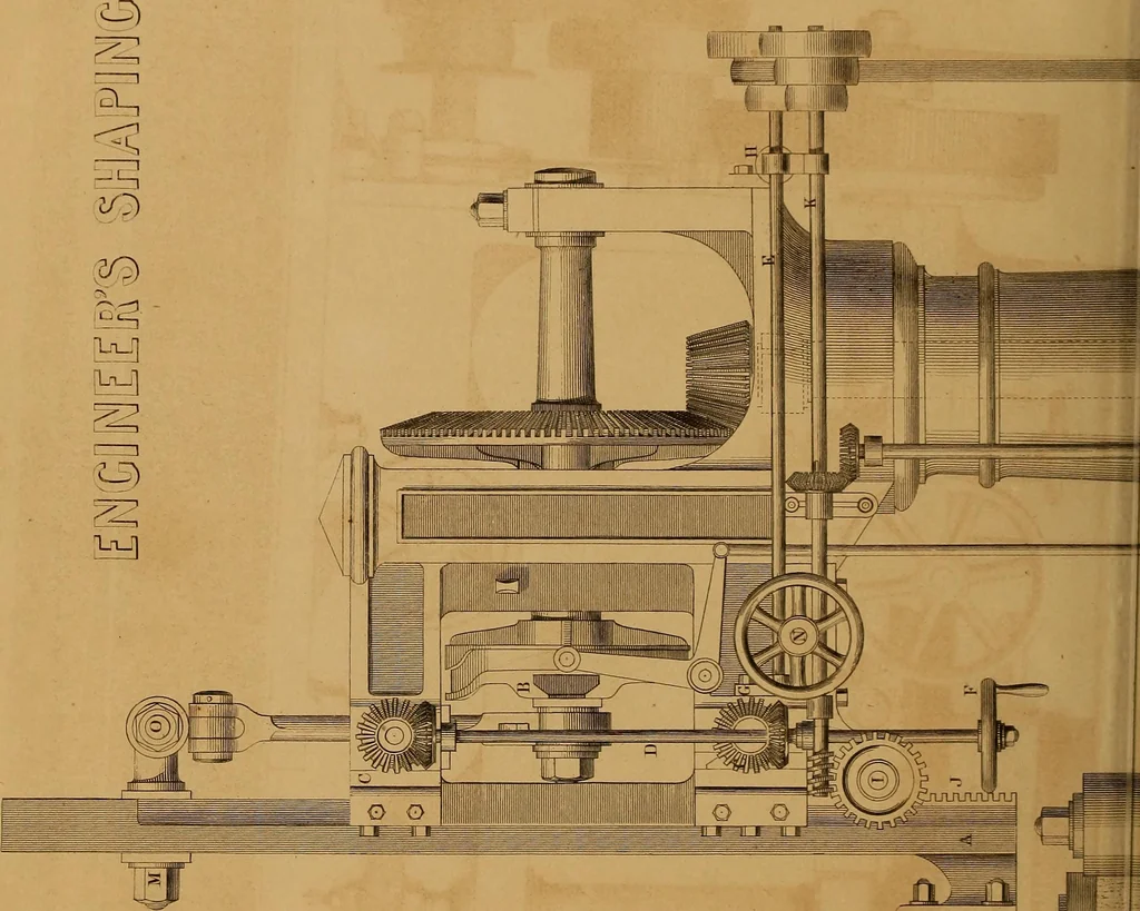 An illustration from The practical draughtsman's book of industrial design, and machinist's and engineer's drawing companion: forming a complete course of mechanical, engineering, and architectural drawing., 1857, leaf 391
