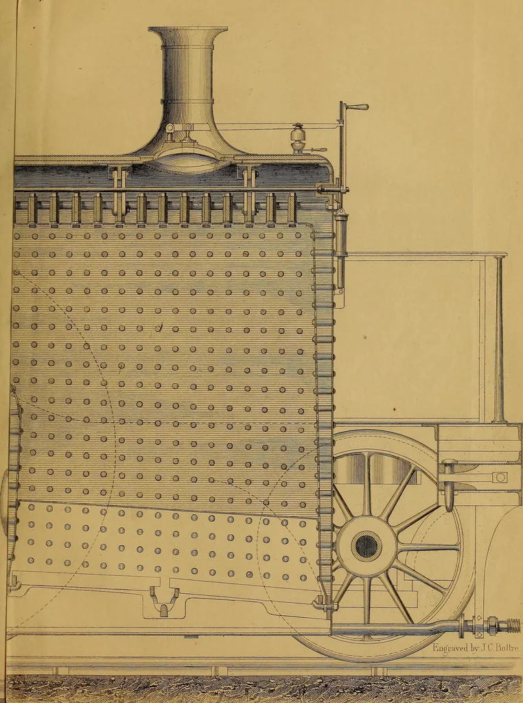 An illustration from The practical draughtsman's book of industrial design, and machinist's and engineer's drawing companion: forming a complete course of mechanical, engineering, and architectural drawing., 1857, leaf 394