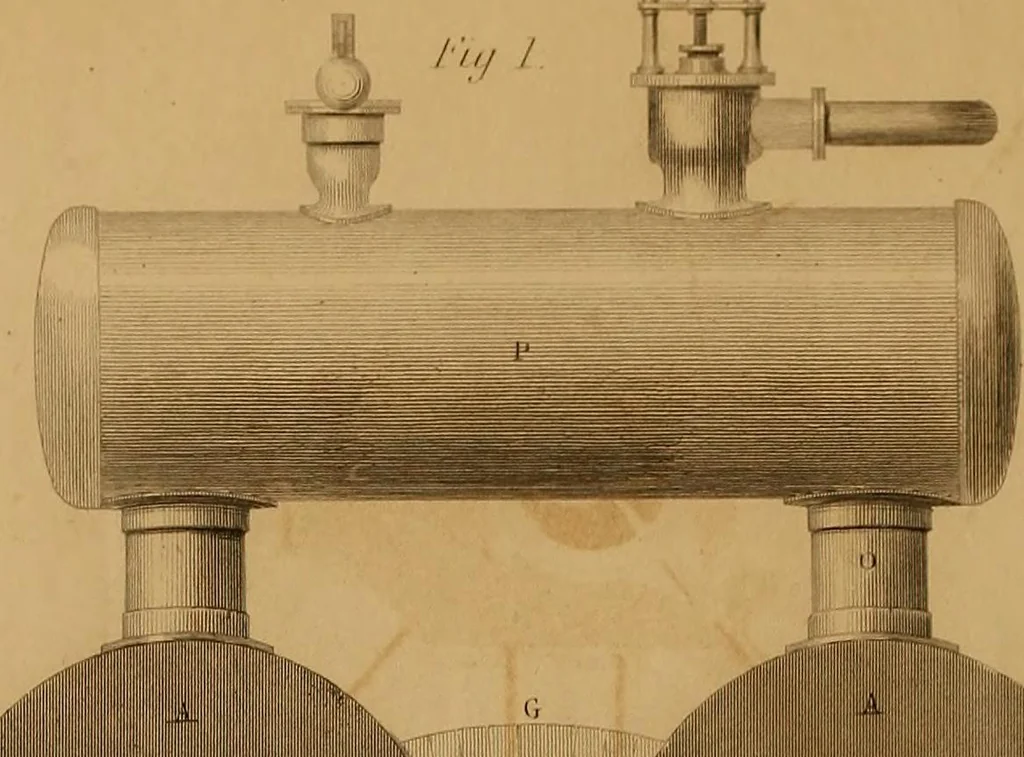 An illustration from The practical draughtsman's book of industrial design, and machinist's and engineer's drawing companion: forming a complete course of mechanical, engineering, and architectural drawing., 1857, leaf 415