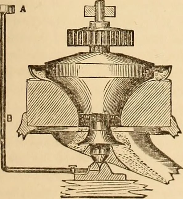 An illustration from The practical draughtsman's book of industrial design, and machinist's and engineer's drawing companion: forming a complete course of mechanical, engineering, and architectural drawing, 1866, leaf 174
