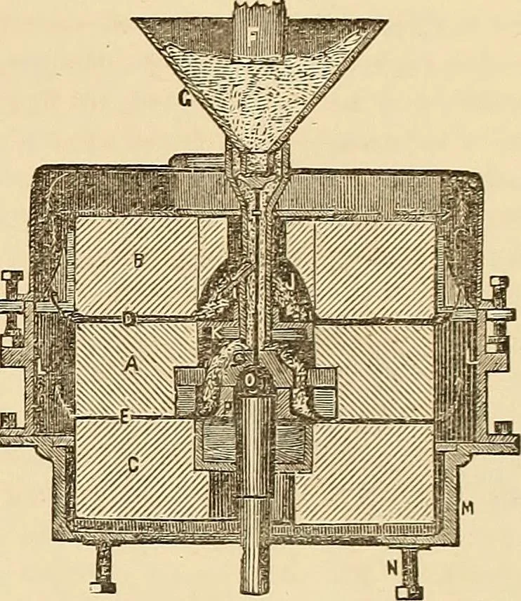 An illustration from The practical draughtsman's book of industrial design, and machinist's and engineer's drawing companion: forming a complete course of mechanical, engineering, and architectural drawing, 1866, leaf 176