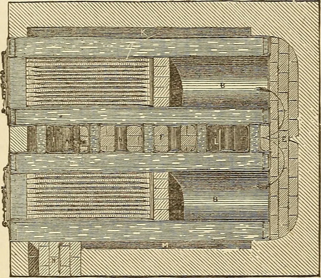 An illustration from The practical draughtsman's book of industrial design, and machinist's and engineer's drawing companion: forming a complete course of mechanical, engineering, and architectural drawing, 1866, leaf 193