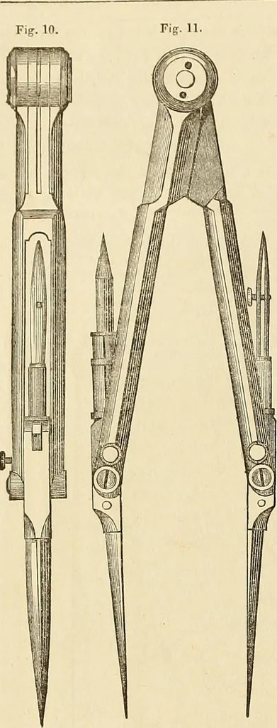 An illustration from The practical draughtsman's book of industrial design, and machinist's and engineer's drawing companion: forming a complete course of mechanical, engineering, and architectural drawing, 1866, leaf 197