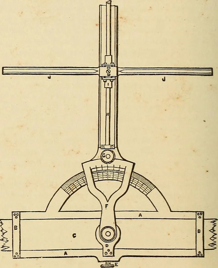 An illustration from The practical draughtsman's book of industrial design, and machinist's and engineer's drawing companion: forming a complete course of mechanical, engineering, and architectural drawing, 1866, leaf 203