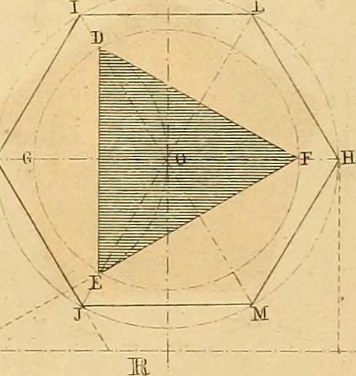 An illustration from The practical draughtsman's book of industrial design, and machinist's and engineer's drawing companion: forming a complete course of mechanical, engineering, and architectural drawing, 1866, leaf 207