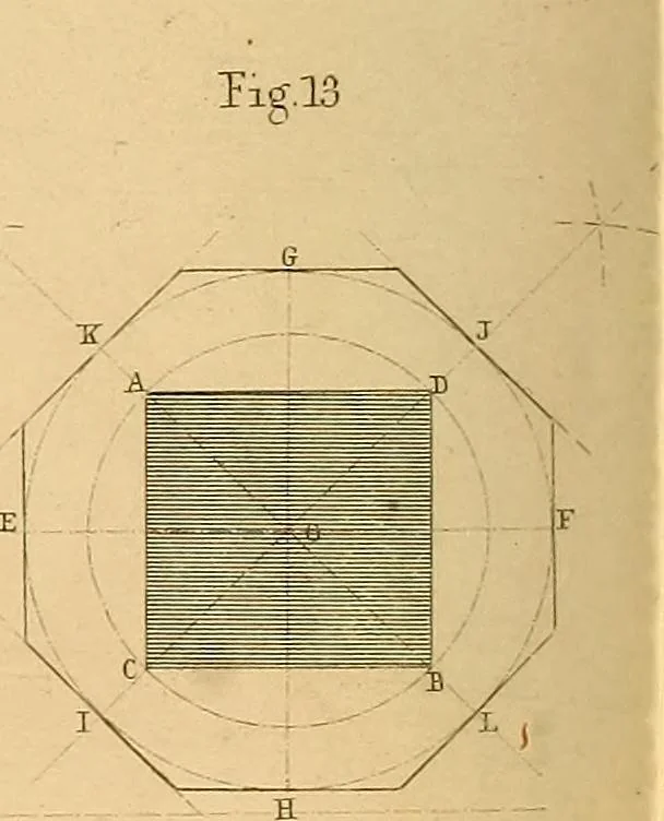 An illustration from The practical draughtsman's book of industrial design, and machinist's and engineer's drawing companion: forming a complete course of mechanical, engineering, and architectural drawing, 1866, leaf 207