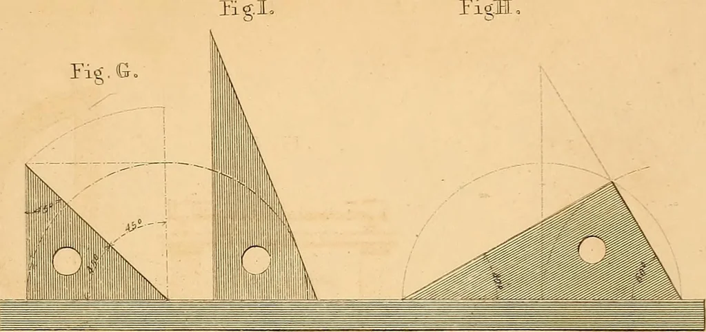 An illustration from The practical draughtsman's book of industrial design, and machinist's and engineer's drawing companion: forming a complete course of mechanical, engineering, and architectural drawing, 1866, leaf 208