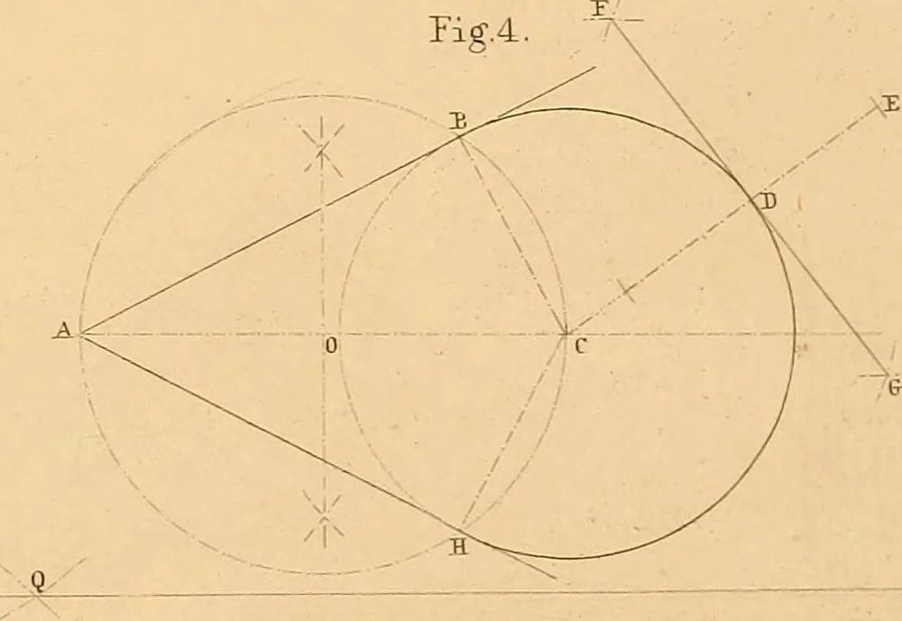 An illustration from The practical draughtsman's book of industrial design, and machinist's and engineer's drawing companion: forming a complete course of mechanical, engineering, and architectural drawing, 1866, leaf 208