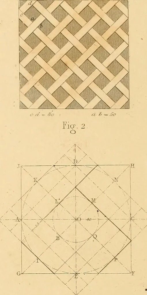 An illustration from The practical draughtsman's book of industrial design, and machinist's and engineer's drawing companion: forming a complete course of mechanical, engineering, and architectural drawing, 1866, leaf 213