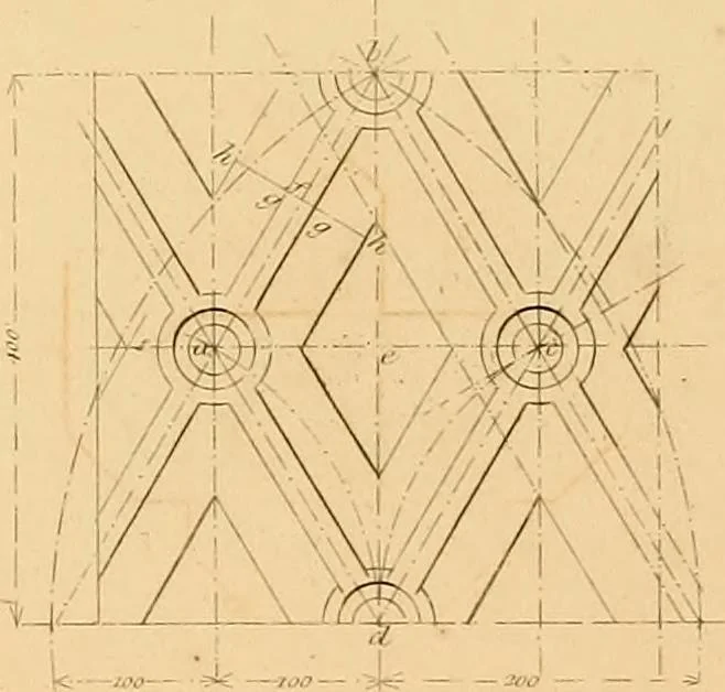 An illustration from The practical draughtsman's book of industrial design, and machinist's and engineer's drawing companion: forming a complete course of mechanical, engineering, and architectural drawing, 1866, leaf 213