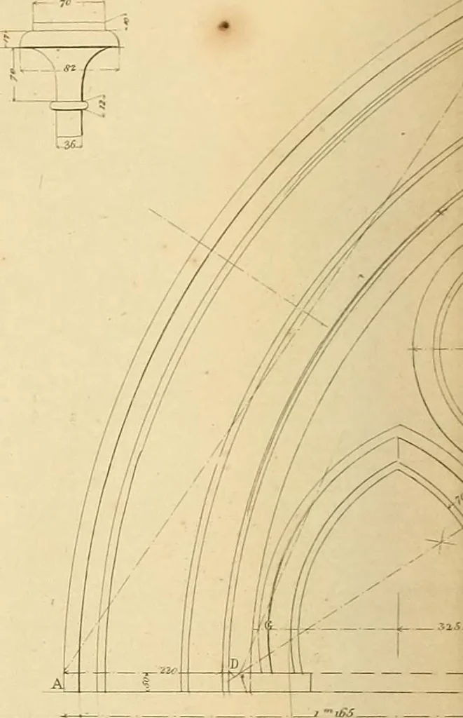 An illustration from The practical draughtsman's book of industrial design, and machinist's and engineer's drawing companion: forming a complete course of mechanical, engineering, and architectural drawing, 1866, leaf 225