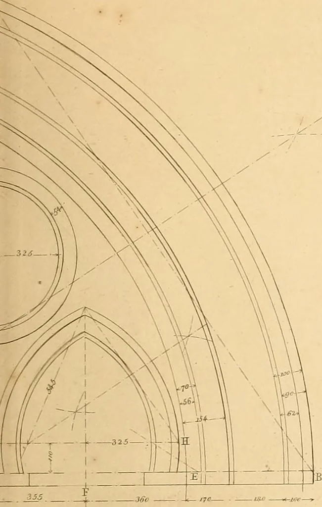 An illustration from The practical draughtsman's book of industrial design, and machinist's and engineer's drawing companion: forming a complete course of mechanical, engineering, and architectural drawing, 1866, leaf 226