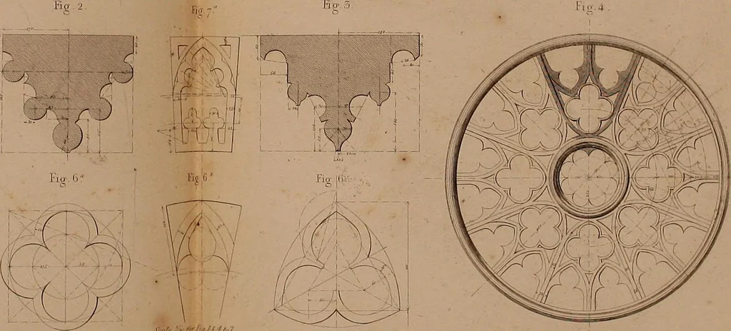 An illustration from The practical draughtsman's book of industrial design, and machinist's and engineer's drawing companion: forming a complete course of mechanical, engineering, and architectural drawing, 1866, leaf 229