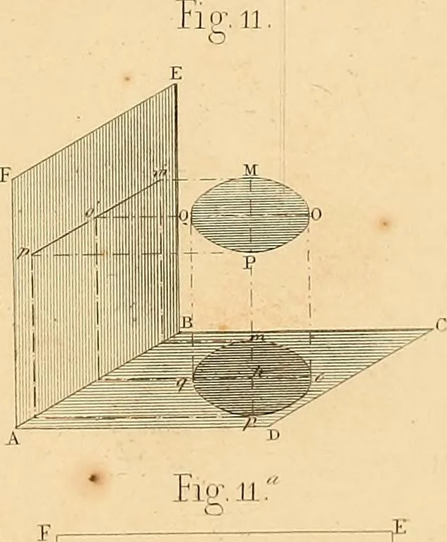 An illustration from The practical draughtsman's book of industrial design, and machinist's and engineer's drawing companion: forming a complete course of mechanical, engineering, and architectural drawing, 1866, leaf 238