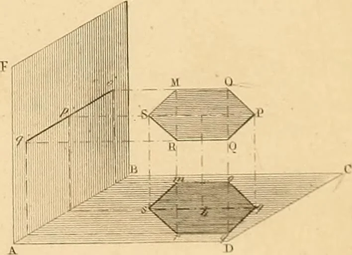 An illustration from The practical draughtsman's book of industrial design, and machinist's and engineer's drawing companion: forming a complete course of mechanical, engineering, and architectural drawing, 1866, leaf 238