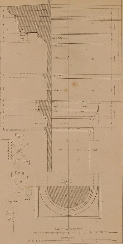 An illustration from The practical draughtsman's book of industrial design, and machinist's and engineer's drawing companion: forming a complete course of mechanical, engineering, and architectural drawing, 1866, leaf 257