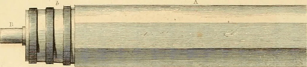 An illustration from The practical draughtsman's book of industrial design, and machinist's and engineer's drawing companion: forming a complete course of mechanical, engineering, and architectural drawing, 1866, leaf 273