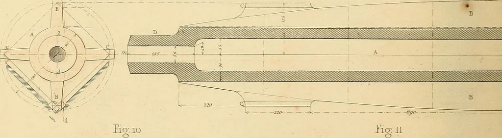An illustration from The practical draughtsman's book of industrial design, and machinist's and engineer's drawing companion: forming a complete course of mechanical, engineering, and architectural drawing, 1866, leaf 273
