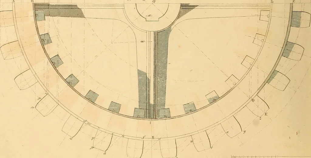 An illustration from The practical draughtsman's book of industrial design, and machinist's and engineer's drawing companion: forming a complete course of mechanical, engineering, and architectural drawing, 1866, leaf 377