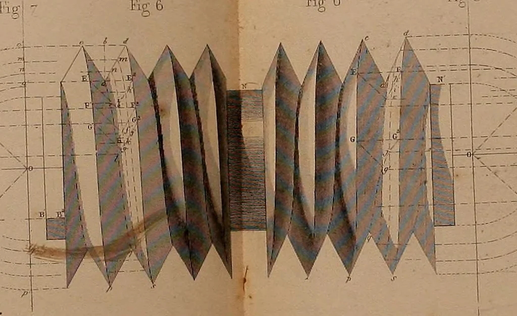 An illustration from The practical draughtsman's book of industrial design, and machinist's and engineer's drawing companion: forming a complete course of mechanical, engineering, and architectural drawing, 1866, leaf 385