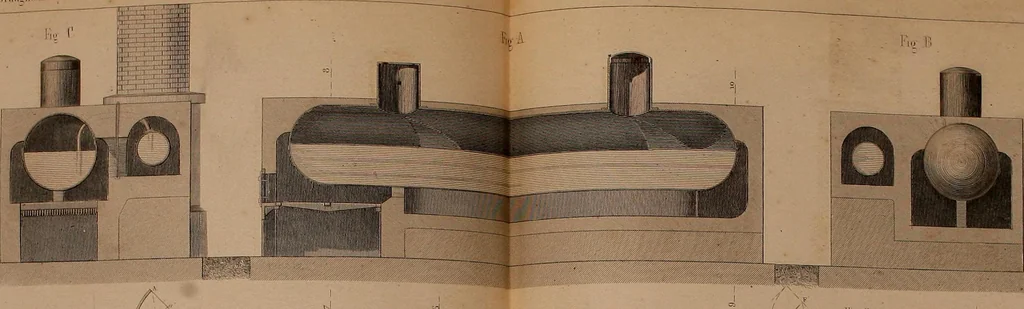 An illustration from The practical draughtsman's book of industrial design, and machinist's and engineer's drawing companion: forming a complete course of mechanical, engineering, and architectural drawing, 1866, leaf 391