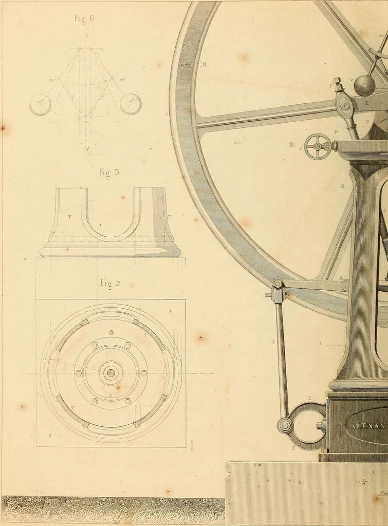 An illustration from The practical draughtsman's book of industrial design, and machinist's and engineer's drawing companion: forming a complete course of mechanical, engineering, and architectural drawing, 1866, leaf 425