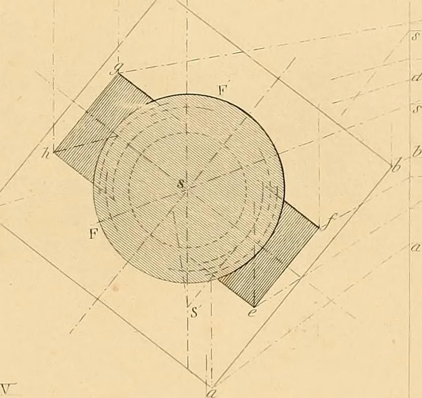 An illustration from The practical draughtsman's book of industrial design, and machinist's and engineer's drawing companion: forming a complete course of mechanical, engineering, and architectural drawing, 1866, leaf 456