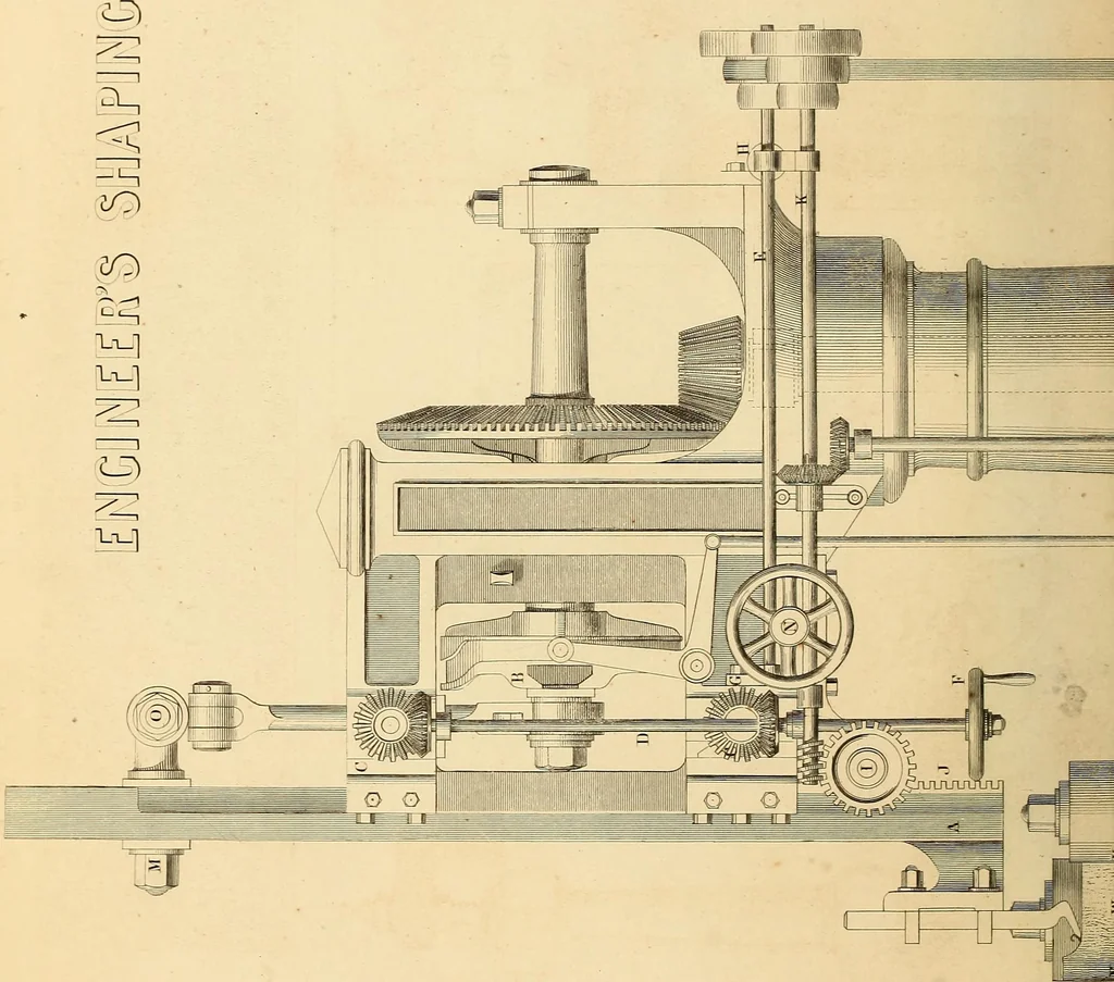 An illustration from The practical draughtsman's book of industrial design, and machinist's and engineer's drawing companion: forming a complete course of mechanical, engineering, and architectural drawing, 1866, leaf 475