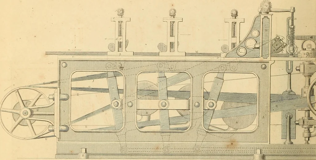 An illustration from The practical draughtsman's book of industrial design, and machinist's and engineer's drawing companion: forming a complete course of mechanical, engineering, and architectural drawing, 1866, leaf 489