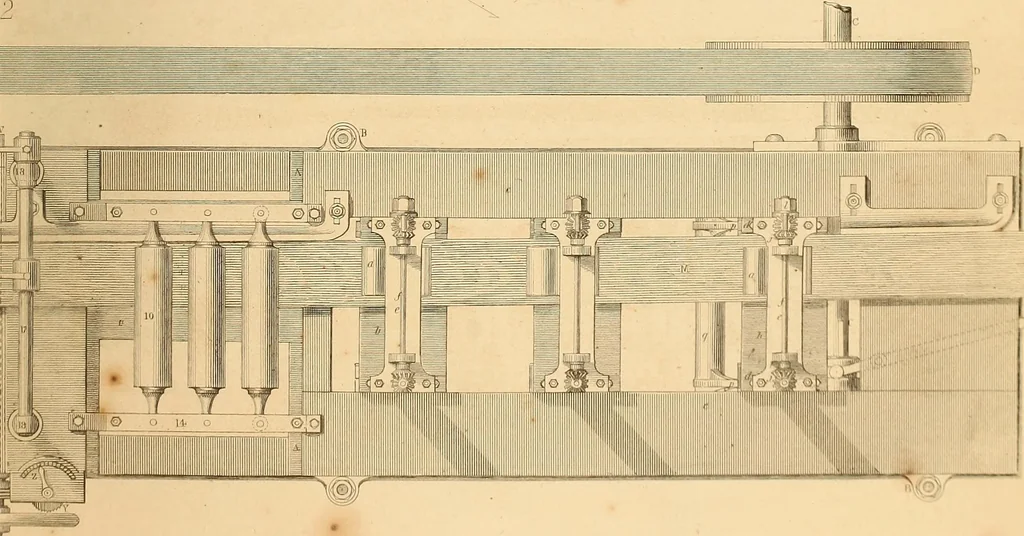 An illustration from The practical draughtsman's book of industrial design, and machinist's and engineer's drawing companion: forming a complete course of mechanical, engineering, and architectural drawing, 1866, leaf 490
