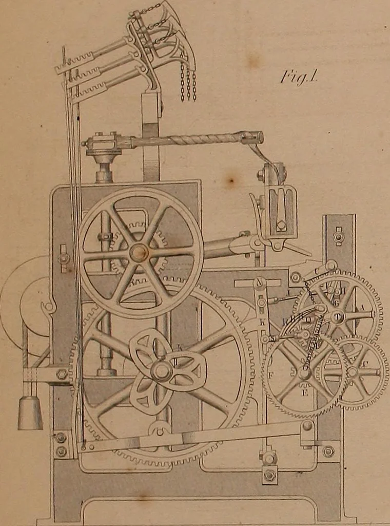 An illustration from The practical draughtsman's book of industrial design, and machinist's and engineer's drawing companion: forming a complete course of mechanical, engineering, and architectural drawing, 1866, leaf 503