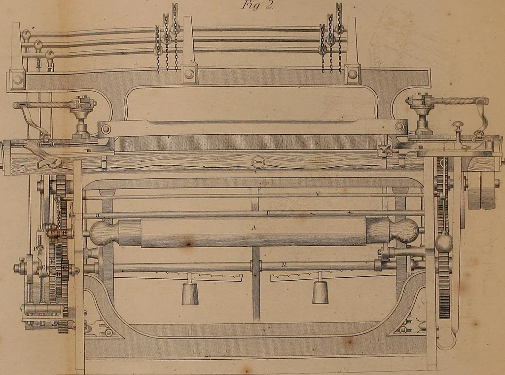An illustration from The practical draughtsman's book of industrial design, and machinist's and engineer's drawing companion: forming a complete course of mechanical, engineering, and architectural drawing, 1866, leaf 503