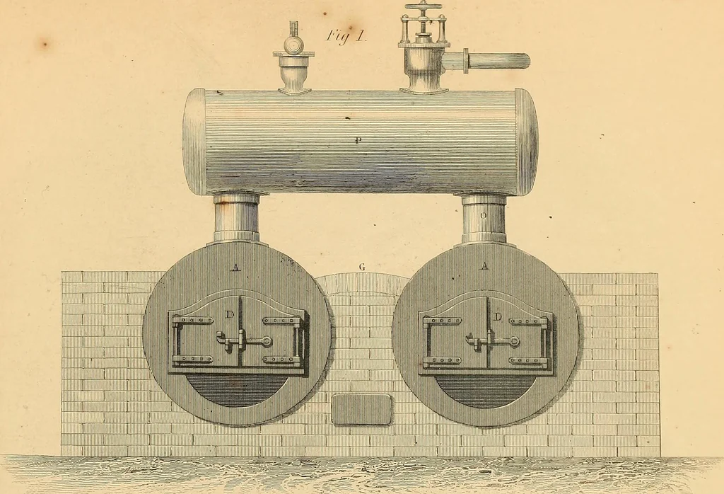 An illustration from The practical draughtsman's book of industrial design, and machinist's and engineer's drawing companion: forming a complete course of mechanical, engineering, and architectural drawing, 1866, leaf 506