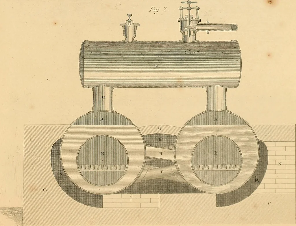 An illustration from The practical draughtsman's book of industrial design, and machinist's and engineer's drawing companion: forming a complete course of mechanical, engineering, and architectural drawing, 1866, leaf 506