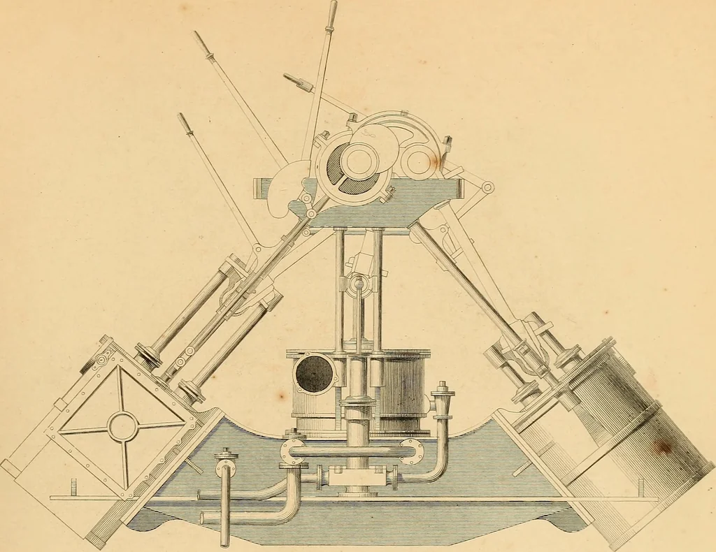 An illustration from The practical draughtsman's book of industrial design, and machinist's and engineer's drawing companion: forming a complete course of mechanical, engineering, and architectural drawing, 1866, leaf 508