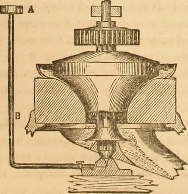 An illustration from The practical draughtsman's book of industrial design and machinist's and engineer's drawing companion : forming a complete course of mechanical, engineering, and architectural drawing, 1863, leaf 174