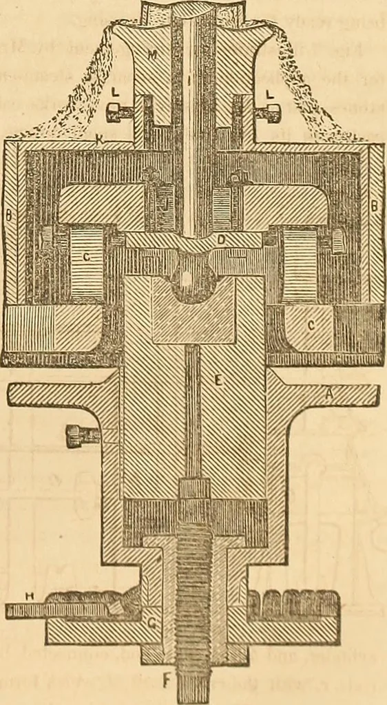 An illustration from The practical draughtsman's book of industrial design and machinist's and engineer's drawing companion : forming a complete course of mechanical, engineering, and architectural drawing, 1863, leaf 176