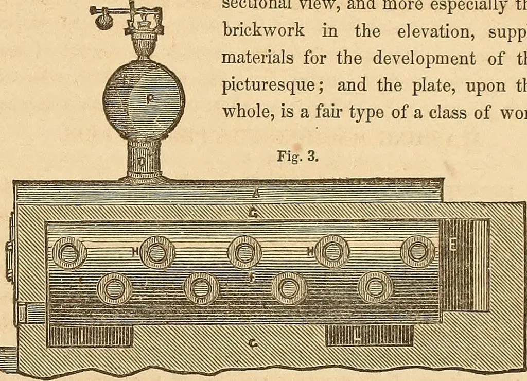 An illustration from The practical draughtsman's book of industrial design and machinist's and engineer's drawing companion : forming a complete course of mechanical, engineering, and architectural drawing, 1863, leaf 192