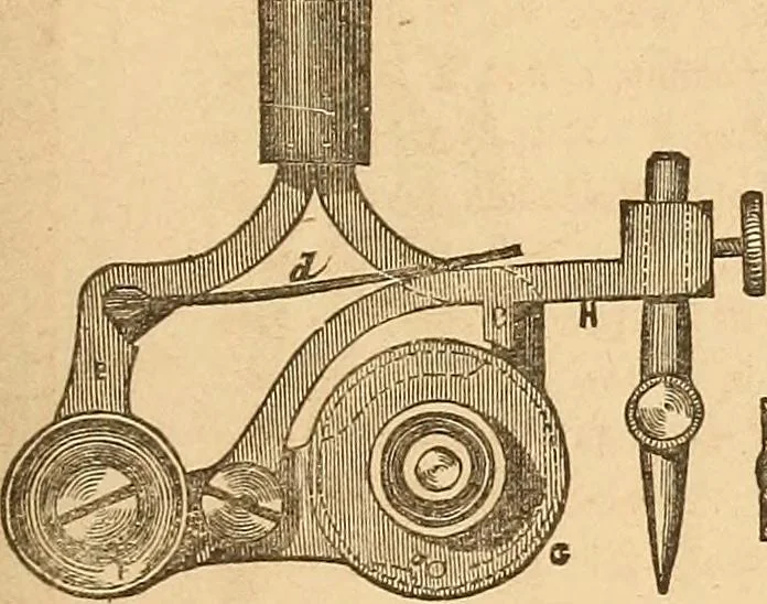 An illustration from The practical draughtsman's book of industrial design and machinist's and engineer's drawing companion : forming a complete course of mechanical, engineering, and architectural drawing, 1863, leaf 196