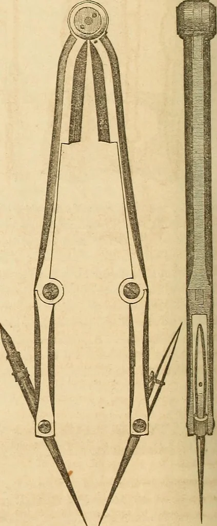 An illustration from The practical draughtsman's book of industrial design and machinist's and engineer's drawing companion : forming a complete course of mechanical, engineering, and architectural drawing, 1863, leaf 197